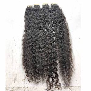 Las mejores extensiones de cabello con cinta 100% Virgen de un solo donante Estilo de onda natural Cutículas alineadas y cero desprendimiento de enredos de alta calidad - Product Image 1
