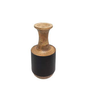 Vase à fleurs rond en fer couleur or et noir Pot de fleur en métal pour dessus de table et décor de mariage fait à la main en vrac - Product Image 6