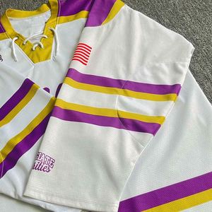 Conjuntos de Camisetas de Hockey sobre Hielo Sublimadas Personalizadas de Primera Calidad, Tejido Suave y Cómodo, Poliéster Duradero e Impermeable, Profesional - Product Image 5