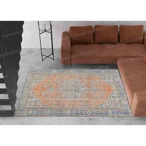 Tapis imprimé - Motif médaillon, adapté aux animaux domestiques, antidérapant, turc, avec poils doux - Product Image 2