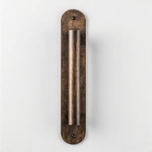 Manija de puerta antigua de latón macizo Vintage de lujo ElanLock Heritage con elegante grabado Floral para decoración clásica del hogar - Product Image 1