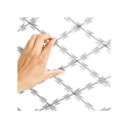 Factory-Direct Stainless Steel Wire Diamond Hole Welded Razor Mesh Fencing Fresh Stock Ready to Ship