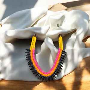 Collar con cuentas de sodalita natural, collar de cuentas redondas lisas de sodalita de 8mm, hecha a mano gargantilla de cristal, joyería con cuentas - Product Image 4