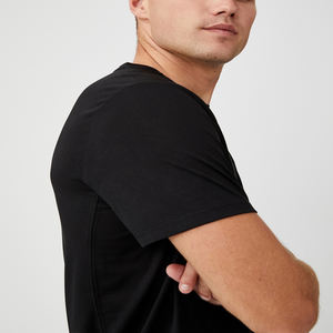 Venta al por mayor de los hombres de algodón de gran tamaño camisetas de ajuste suelto de peso pesado personalizado logotipo 3D para Puff estampado Ringer patrón sólido - Product Image 5