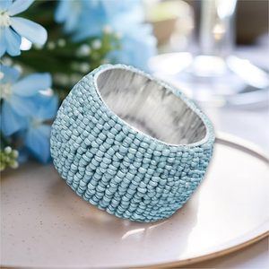 Glass Handmade <b>Napkin</b> Ring for Dinning Table <b>Easter</b> Spring Summer Pastel <b>Napkin</b> Ring Brunch Party Gift - Product Image 5