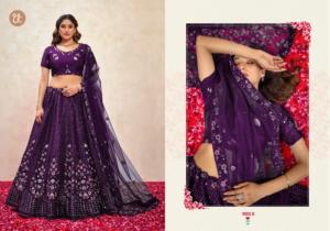 Nouvelle séquence de soie Fendy et travail de broderie et Can-Can Lehenga Choli avec travail de broderie en filet papillon Dupatta - Product Image 4