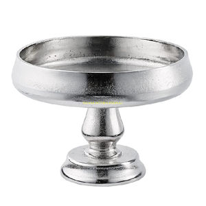 Cuenco de fruta de Pedestal de Metal antiguo dorado, ensaladera decorativa con borde festoneado, centro de mesa elegante para mesa de comedor, fiesta de boda - Product Image 6