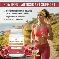 Natuurlijk Rood Granaatappelpoeder Granaatappel Fruitextract 500mg Private Label Granaatappel Extract Capsules