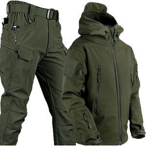 Conjunto de Dos Piezas Unisex Hecho a Medida, Uniforme Táctico Impermeable, Cortavientos, Transpirable, Traje de Caza de Carcasa Suave, para Senderismo, Pesca, Invierno - Product Image 1