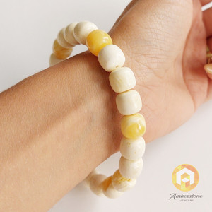 Pulsera ámbar blanco amarillo 14g - Product Image 2