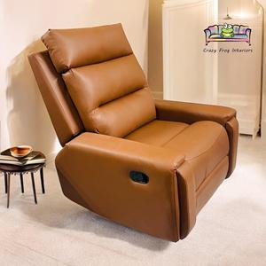 ELITE COMFORT RECLINER BALANCIN Y GIRATORIO Moderno Reclinable de lujo Muebles MANUAL Sala de estar Sofá de cuero retráctil manual - Product Image 2