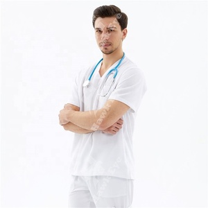Lo último en uniformes médicos elegantes para hombres, conjuntos de uniformes de enfermería a la moda, uniformes de hospital - Product Image 2