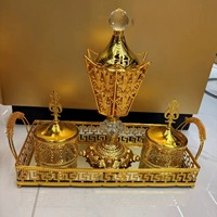 Ensemble de brûleurs d'encens aromatiques indiens en fer forgé doré, écologiques, décoration pour la maison et l'hôtel, objets de collection, artisanat M R, MR-360