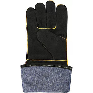 Latest Design Cow Hide Hand Production Heavy Duty Heat Protection <b>Welding</b> <b>Glove</b> 2025 Breathable Leather <b>Gloves</b> From Pakistan - Product Image 3