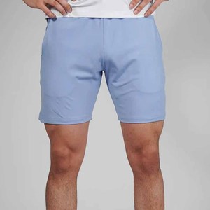<b>Men's</b> Casual High Quality 100% Polyester Sports <b>Shorts</b> Custom Solid Mid <b>Waist</b> Drawstring Closure <b>Elastic</b> Breathable Quick Dry - Product Image 2