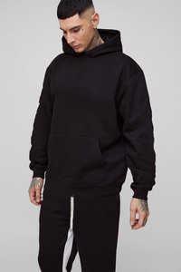 2025ชุดวอร์มผ้าฝ้าย100% ว่างเปล่าขนาดใหญ่สำหรับผู้ชายชุดวอร์มสำหรับฤดูหนาวมีฮู้ดและซิป400 GSM - Product Image 6