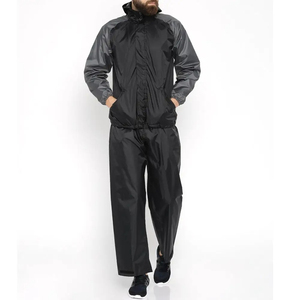 Haute qualité 2 pièces 100% Polyester coupe-vent en gros manches longues unisexe coupe-vent imperméable coupe-vent ensembles 2026 - Product Image 1