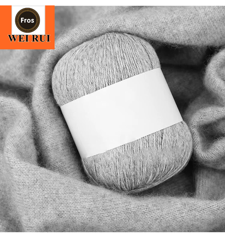 Супер мягкая кашемировая смешанная пряжа 50 г/24S/3Ply 100% кашемировая шерстяная пряжа для ручного вязания