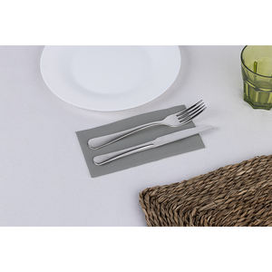 Serviettes pliées gris 24x40cm 1/6 Point-to-Point 1200 pièces B2B - Product Image 1