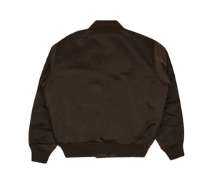 Chaqueta Bomber de Satén Personalizada de Alta Calidad para Hombre, Logotipo OEM, Decoración con Bordado en Lona, Estilo Urbano, Impermeable, Ecológica, para Invierno - Product Image 3