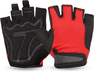 Haute qualité Logo personnalisé demi-doigt gants de gymnastique anti-dérapant haltérophilie Fitness entraînement Sport cuir Polyester extérieur - Product Image 1