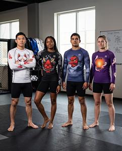 Collection de Rashguards Japonais Yokai BJJ, Rashguard BJJ Personnalisé Sublimé, Vente en Gros OEM de Maillots de Compression MMA - Product Image 3