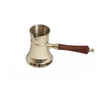 Nouveau design de cafetière en laiton pur avec poignée nouveau pot à lait en métal pour café et thé en laiton nouveau look lait et café meilleure qualité