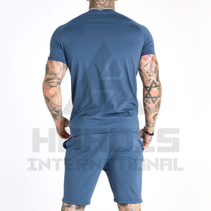 Wholesale Best Quality Customized Men's Summer Cotton <b>Twin</b> <b>Sets</b> New Design Summer Shorts <b>Set</b> for Sale - Product Image 4