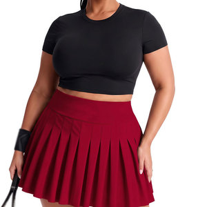 Jupes de tennis de haute qualité pour femmes, tissu respirant, taille élastique, coupe confortable et design favorisant la liberté de mouvement - Product Image 1