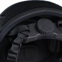 Casque de protection extérieur réglable IIIA avec rails latéraux, panneaux à boucles auto-agrippantes et doublure rembourrée confortable pour l'entraînement et les sports