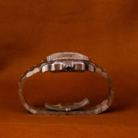Jam Tangan Mewah Kustom Berkualitas Premium Bezel Roman Blue Dial Quartz 20mm Kaca Baru Hip Hop Moissanite Diamond