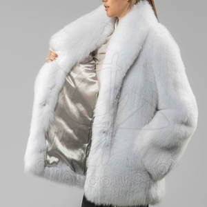 Manteau en molleton de laine 100% enduit de tissu tissé à motif imprimé rempli de duvet pour femme avec tissu personnalisable - Product Image 4