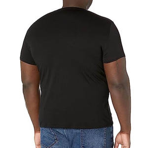 Nouveau T-shirt personnalisé 2023 col en V meilleure qualité couleur unie puce prix 100% coton t-shirt séchage rapide t-shirt pour hommes - Product Image 6