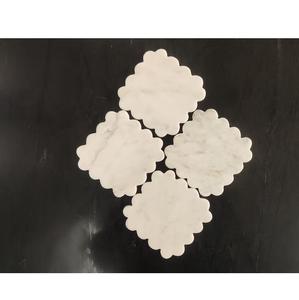 Ensemble de 4 sous-verres en pierre de marbre de la meilleure qualité pour la salle à manger et la cuisine Tapis et tampons Décoration de la maison - Product Image 1