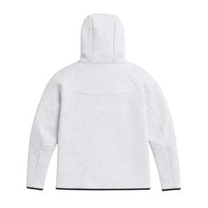 Ensemble de survêtement pour homme, veste à capuche zippée et jogging en polaire technique, gris chiné, vêtements de sport pour l'entraînement - Product Image 4