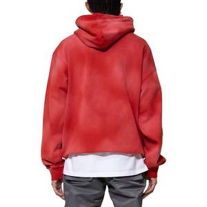 Calidad personalizada Stone Acid Wash Zip up Hoodie Distressed Zipup Sunfaded Sun Faded Thick Double Zip up Hoodie Hombres - Product Image 2