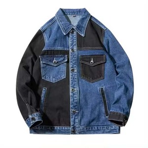Vestes en jean écologiques personnalisées 2024, grandes tailles pour hommes, automne, respirantes, imperméables, séchage rapide, réversibles, style urbain, boutonnées - Product Image 6