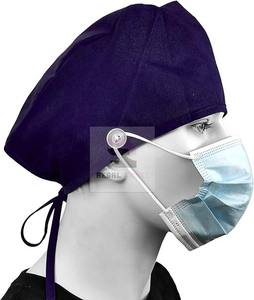 Gorro de fregado con botón Gorras quirúrgicas para hombres Mujeres Sombreros de fregado unisex médicos - Product Image 6