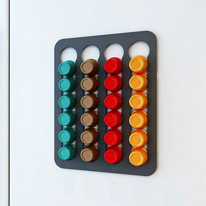 Soporte de Pared para Cápsulas <span class=keywords><strong>Vertuo</strong></span> de Acero Inoxidable, Organizador Adhesivo para Cápsulas de Café <span class=keywords><strong>Nespresso</strong></span> - Product Image 5