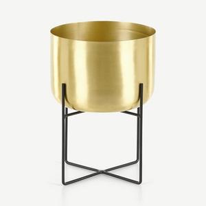 Maceta de flores con diseño de Metal hecha a mano, maceta de flores de alta calidad con soporte, macetas decorativas para interiores y exteriores, maceta para jardín - Product Image 3