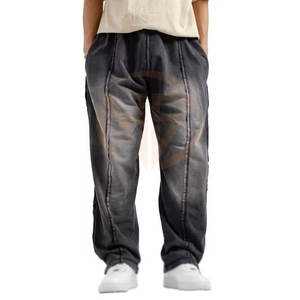 Pantalons en denim délavé pour hommes, fabrication sur mesure, vente en gros, meilleure qualité, prix bas, pantalons en denim délavé pour hommes - Product Image 1
