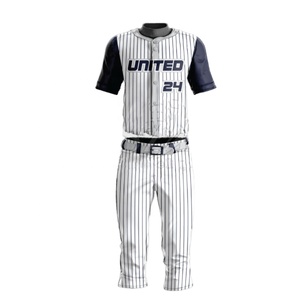 Custom Made Breathable <b>Baseball</b> Jersey Set Team Uniform with Own Design Sublimation Digital Print Stitching Softball Wear - Product Image 1