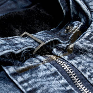 Veste en jean moto avec logo personnalisé la plus vendue streetwear imperméable et confortable veste en jean moto pour homme - Product Image 3