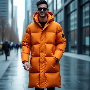 <b>Men's</b> Warm <b>Long</b> Puffer <b>Padded</b> <b>Coat</b> Winter Puffer Down <b>Coat</b> <b>Long</b> Jacket <b>Long</b> Sleeve Hooded <b>Long</b> Bobble Jackets Male - Product Image 6