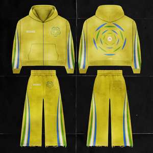 Jogger évasé d'hiver unisexe respirant séchage rapide polaire coupe-vent brodé serviette impression couleur strass grande taille - Product Image 1