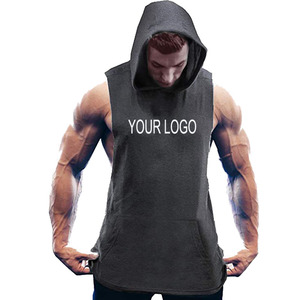Wholesale Custom logo Cotton <b>Running</b> <b>Singlet</b> Muscle Athletic Shirts Sleeveless Fitness Wear Workout Men Gym Tank Top for Men - Product Image 3