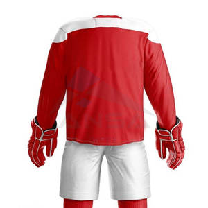 ออกแบบชุดฮอกกี้น้ำแข็งคุณภาพสูงตามสั่ง ออกแบบชุดทีมมืออาชีพของคุณเอง เสื้อเจอร์ซีย์และกางเกงขาสั้นแบบส่วนตัวสำหรับผู้ชายและเยาวชน - Product Image 5
