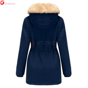 Nouvelle arrivée, parka d'hiver pour femme, coupe slim, décontractée, à capuche, 100% polyester, personnalisable, haute qualité - Product Image 2