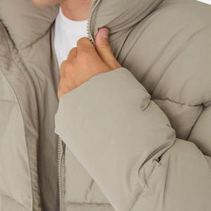 Chaqueta Acolchada con Capucha para Hombre, Transpirable, Ecológica, Resistente al Viento, Ropa de Abrigo de Invierno con Logotipo Frontal, Estilo Vintage - Product Image 3