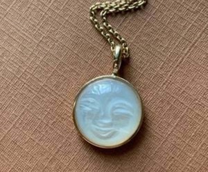 Pendentif pierre de lune en argent Sterling fait à la main avec chaîne de forme ronde réglage 10mm pour ensemble de bijoux de mode pour cadeau de mariage - Product Image 2